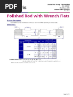 Polished Rod With Wrench Flats: Product Description