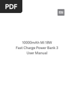 10000mah Mi 18W Fast Charge Power Bank 3 User Manual