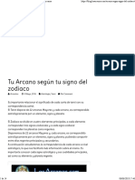 Tu Arcano Según Tu Signo Del Zodiaco - Tarot Los Arcanos