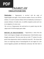 Trigonometry (Project)