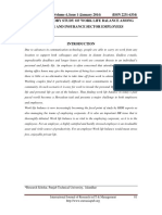 Ijrim Volume 4, Issue 1 (January 2014) (ISSN 2231-4334) An Exploratory Study of Work Life Balance Among Banking and Insurance Sector Employees