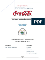 ORGANISATION STUDY Carried Out at Hindustan Coca-Cola Beverages Pvt. LTD Bangalore