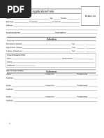 Tutor Application Form