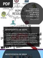 To Human Resource Environment: Group 1: Pimentel, Sahara Mae F