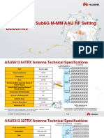 5G RAN2.0 Sub6G M-MM AAU Azimuth and Tilt Setting Guidelines