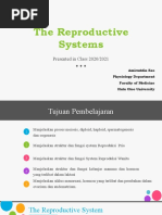 The Reproductive Systems: Presented in Class 2020/2021