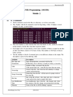 UNIX Programming - Module 2 Notes PDF