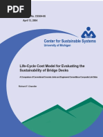 Life-Cycle Cost Model For Evaluating The Sustainability of Bridge Decks