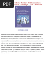 Cold Formed Tubular Members and Connections Structural Behaviour and Design Tim J Wilkinson PDF