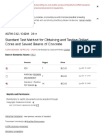 ASTM C42 - C42M - 20 Standard Test Method For Obtaining and Testing Drilled Cores and Sawed Beams of Concrete