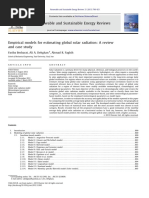 Empirical Models For Estimating Global Solar Radiation