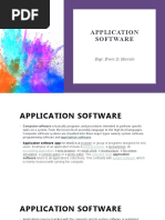 Application Software: Engr. Erwin D. Marcelo