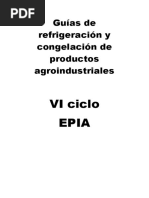 Guías de Refrigeración y Congelación de Productos Agroindustriales