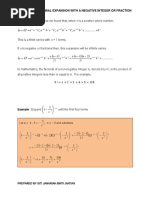 Binomial Expansion With Negative Fraction Jun 2014