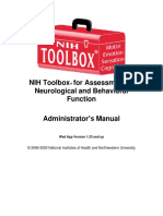 NIH Toolbox App Administrator's Manual v1.23 PDF