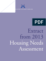 Extract From 2013 Housing Needs Assessment