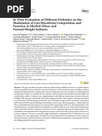 In Vitro Evaluation of Di Modulation of Gut Microbiota Composition and Function in Morbid Obese and Normal-Weight Subjects