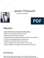 Therapeutic Ultrasound: Prof. Amal Hm. Ibrahim