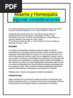 Miasma y Homeopatía