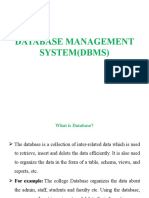 Database Management System (DBMS)