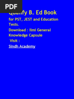 PST JST Qualify B.Ed Book PDF