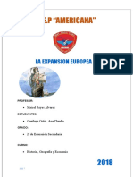 La Expansion Europea