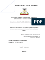 330 Análisis de La Ética Profesional y Su Incidencia en El Desempeño