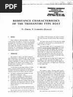 Of The Trehantiri Type Boat: Resistance Characteristics