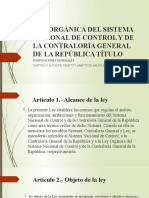 Ley Orgánica Del Sistema Nacional de Control Y de La Contraloría General de La República Título