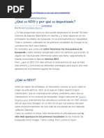 Seo - Posicionamiento en Paginas de Internet