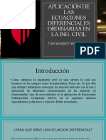 Aplicación de Las Ecuaciones Diferenciales Ordinarias en La