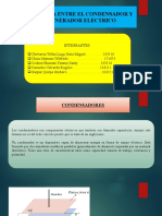 2da Expo. DIFERENCIAS ENTRE UN CONDENSADOR Y GENERADOR ELECTRICO