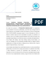 Informe Ejecutivo Fortalecimiento de Las Capacidades y Relaciones Sana Reparchate Con La Vida