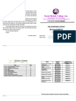 Transportation Management Module 1-9