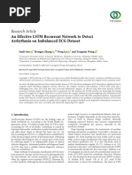 Research Article: An Effective LSTM Recurrent Network To Detect Arrhythmia On Imbalanced ECG Dataset