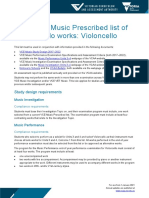 2021 VCE Music Prescribed List of Notated Solo Works: Violoncello