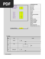 Input Panal: No of Roof Pedestal No of Footing