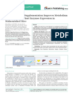 Austin Publishing Group - Oral Kefir Grains Supplementation Improves Metabolism and Liver Antioxidant Enzymes Expression in Malnourished Mice