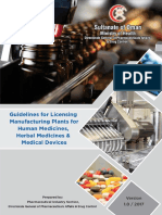 Guidelines For Licensing Manufacturing Plant For Human Medicines Herbal Medicines and Medical Devices - English