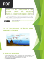 Tema 9. Competencias Del Estado Sobre Los Espacios Marinos y Sobre El Espacio Aéreo