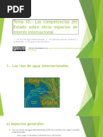 Tema 10. Competencias Del Estado Sobre Otros Espacios de Interés Internacional