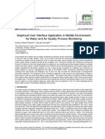 Graphical User Interface Application in Matlab Environment For Water and Air Quality Process Monitoring