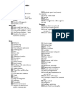 Backpacking Gear Checklist Clothing: Outerwear Accessories