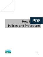 How To Write Policies and Procedures: Page - 1