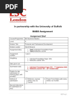 In Partnership With The University of Suffolk BABS Assignment