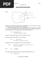 Energy Is Static Electric Fields:: N M M M