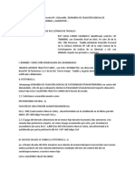 Demanda Filiacion Extramatrimonial y Alimentos