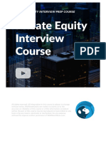 Private Equity Interview Course Wall Street Oasis PDF