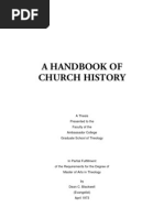 Handbook of Church History (D.Blackwell Thesis)