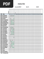 Attendance Sheet: Course Name: Microprocessor & Interfacing Course Code: EEE 3207 Batch: 7th Fall 2020